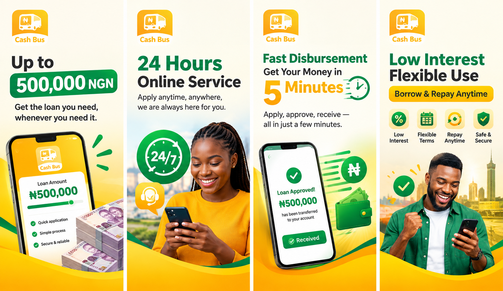 CashBus App Screenshots